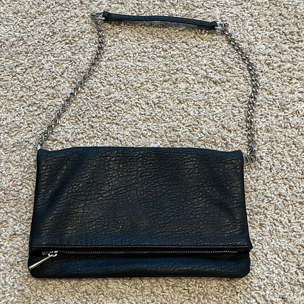 Express Faux Leather Clutch